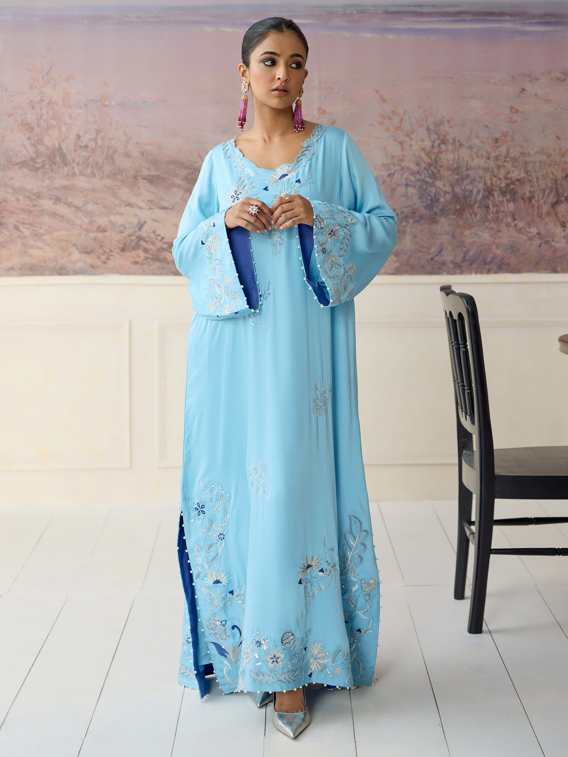 Kiara Kaftan – Sky Blue