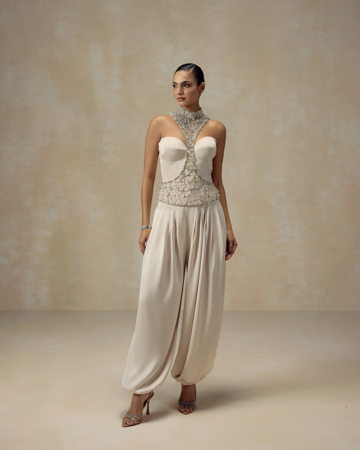 Ivory Racerback Corset, editorial image — RINESSA